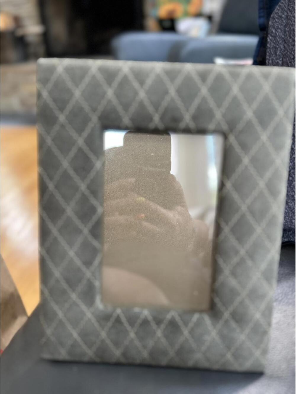 Elegant Twos Company Picture Frame - leather